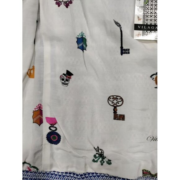 Vilagallo Tweed NWT Crop Embelished Luxury Artsey Preppy Twee Jacket 44/10 - Picture 8 of 16